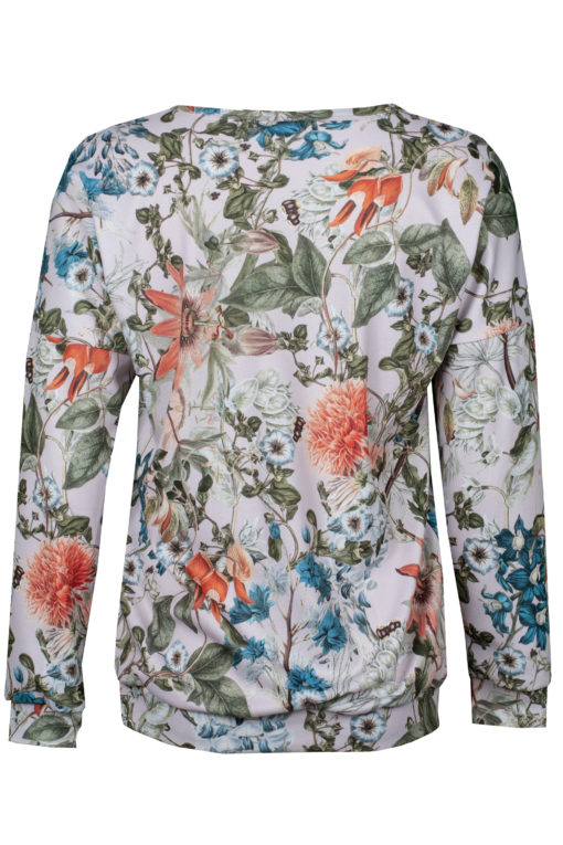 back view longsleeve Virgis with colorful floral print